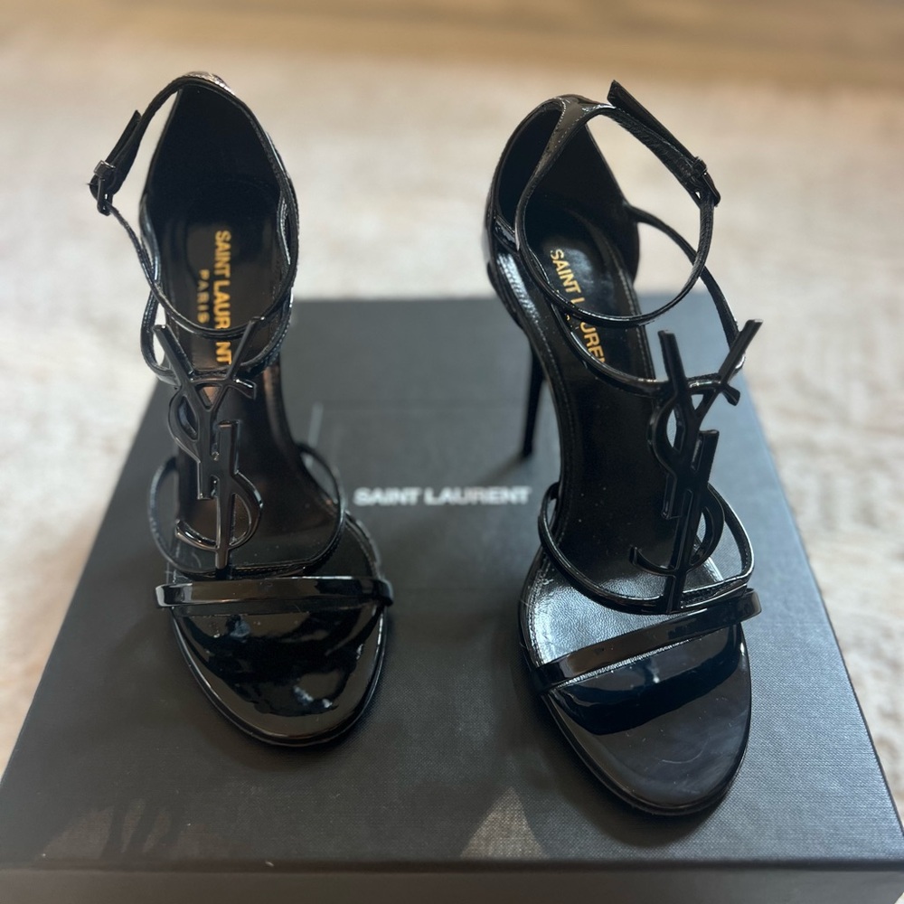 YSL Cassandra 100 Black